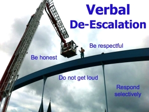 verbal deescalation